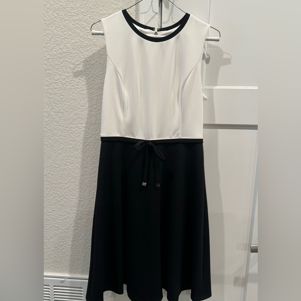 Tommy Hilfiger Black And Midi White Dress size 6